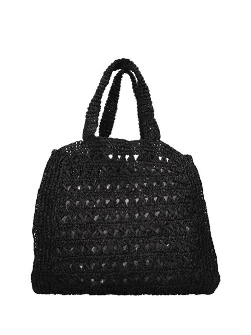 Borsa Saint Tropez in rafia DE SIENA | 1007NERO